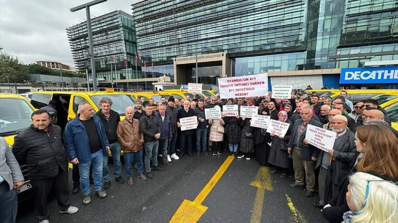 İstanbul'da taksici eylemi dikkat çekti: Segment serbestliği isteniyor 2