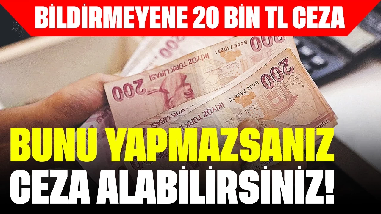 Bunu Yapmazsanız Ceza Alabilirsiniz! SGK'ya Bildirmeyeni 20 bin TL Ceza Bekliyor