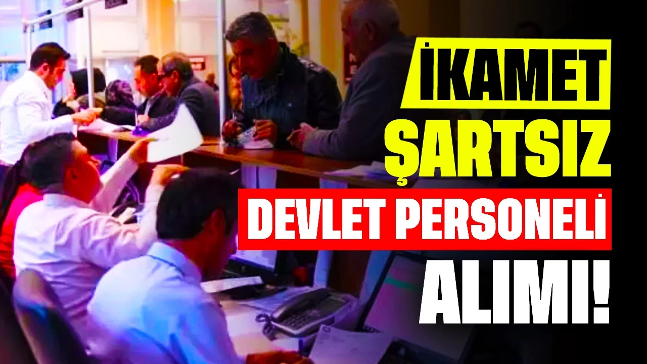 İkamet Şartsız Alım! Belediye'ye Devlet Personeli Alımı Yapılıyor