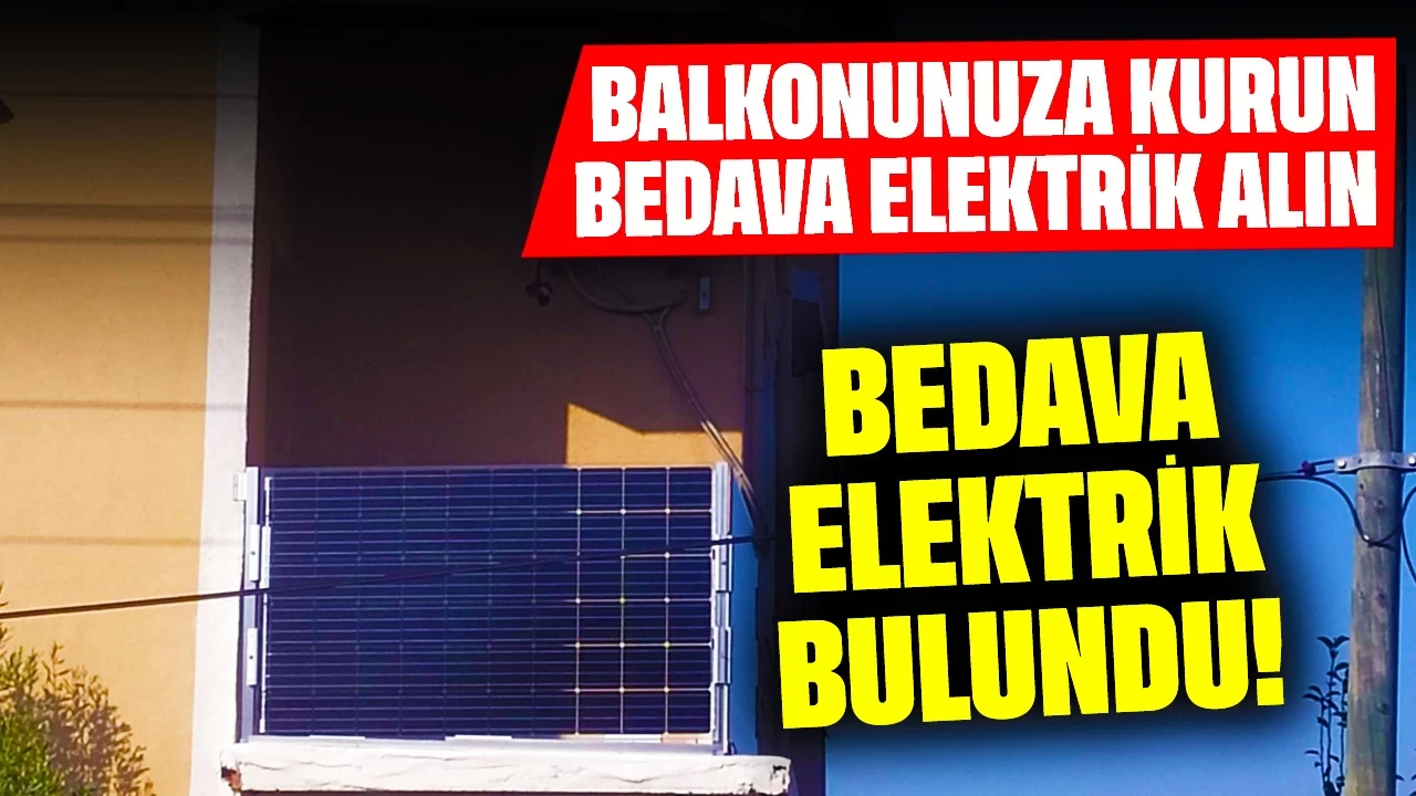 Bedava Elektrik Yolu Bulundu! Balkonunuza Kurun Bedava Elektrik Alın