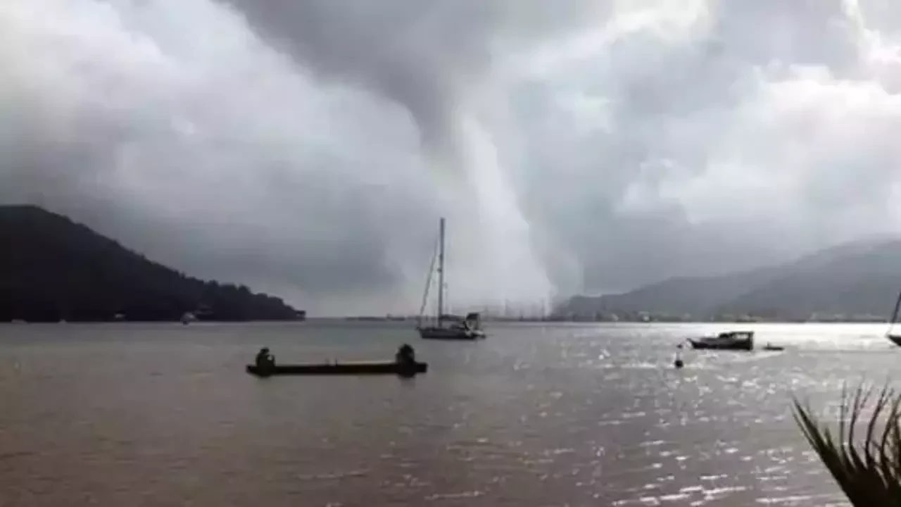 Bodrum’da hortum paniği: Aniden oluşan hortum korku dolu anlar yaşattı