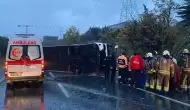 İstanbul'da Yolcu Otobüsü Devrildi! Ölü ve Yaralı Var