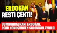 Erdoğan Resti Çekti! Cumhurbaşkanı Erdoğan, Esad Konuşurken Salondan Ayrıldı