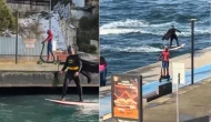 Bebek Sahili'nde Batman ve Örümcek Adam’ın eğlenceli anları kameraya yansıdı