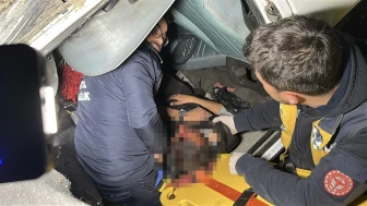 Kütahya'da feci kaza: Takla atan otomobildeki 2 kişi yaralandı