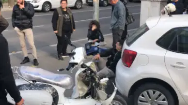 Tekirdağ Çorlu’da Motosiklet, Otomobil ve Yaya Çarpıştı! Motosiklet Sürücüsü Yayanın Üzerine Uçtu