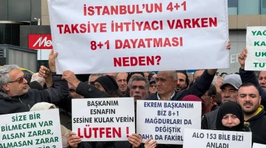 İstanbul'da taksici eylemi dikkat çekti: Segment serbestliği isteniyor