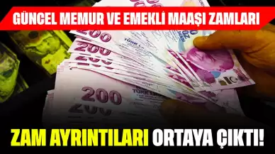 Zam Ayrıntıları Ortaya Çıktı! Güncel Memur ve Emekli Maaşı Zamları