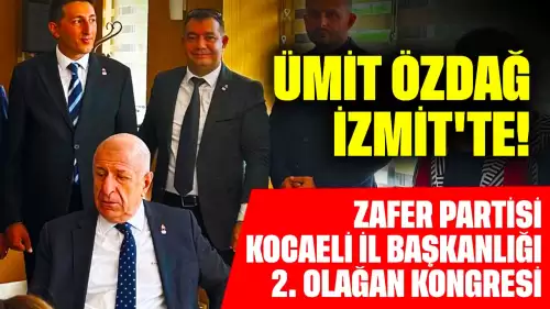 Ümit Özdağ İzmit'te! Zafer Partisi Kocaeli İl Başkanlığı 2. Olağan Kongresi