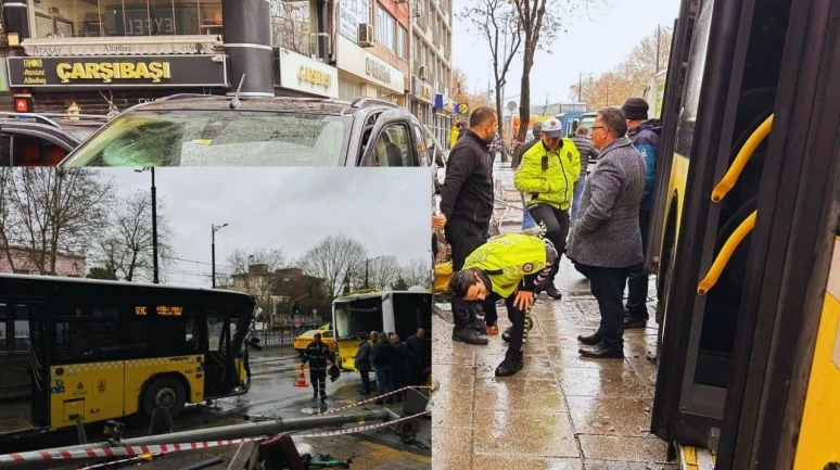 Fatih’te İETT Otobüslerinin Karıştığı Zincirleme Kaza! Ortalık Birbirine Karıştı