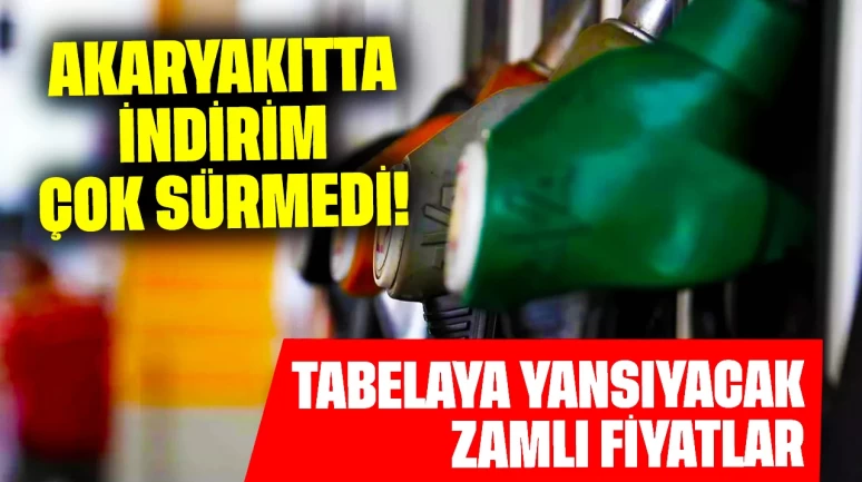 Akaryakıtta İndirim Çok Sürmedi! Önümüzdeki Hafta Tabelaya Yansıyacak Zamlı Fiyatlar