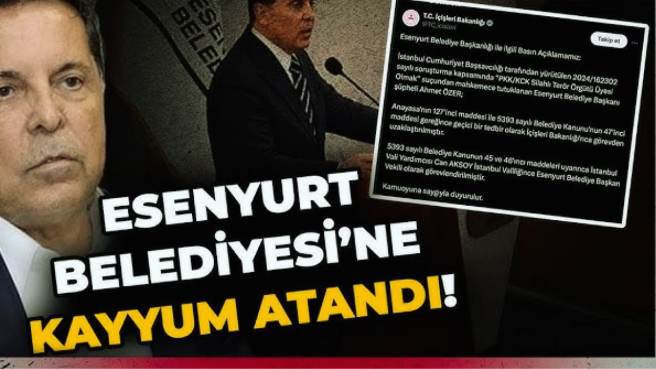 DEVA Partisi'nden Esenyurt Belediyesi'ne Kayyum Tepkisi: "Milletin İradesine Saygı Duyulmalı"