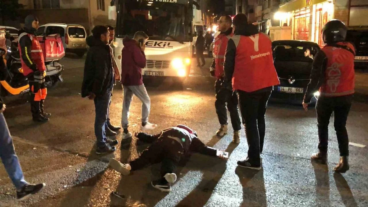 Tekirdağ Çorlu’da Trafik Kazası! Ehliyetsiz Sürücü Motosikletliye Çarptı